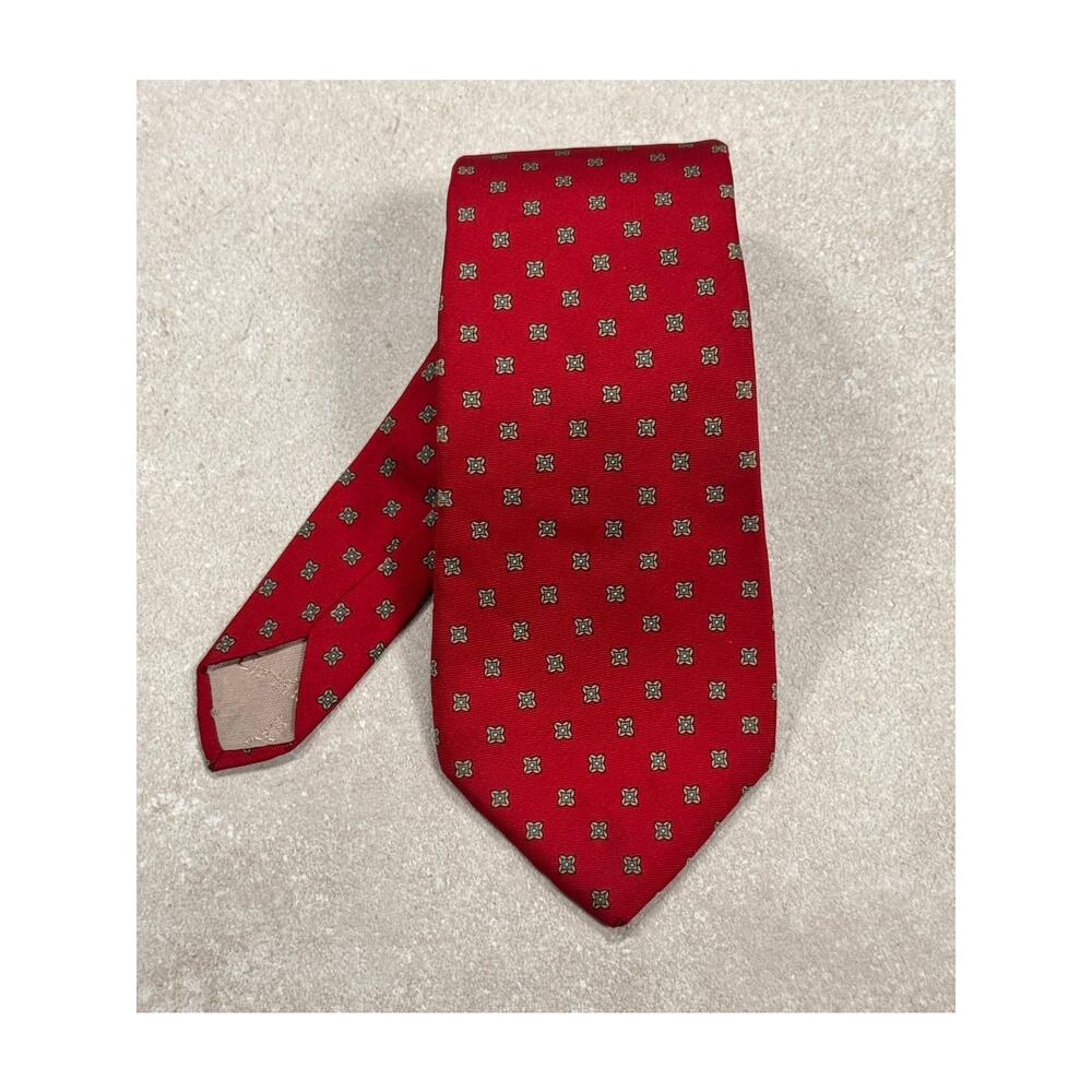 CHRISTIAN DIOR 100% Silk Vintage Men's Tie - slight wear on the tip